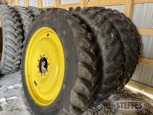 (4) 380/90R46 Firestone Radial 9000 tires